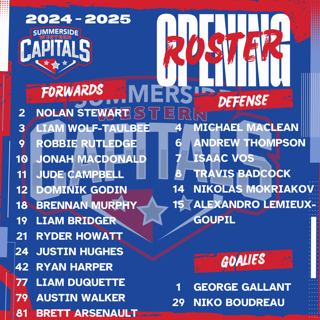 2024 2025 Western Capitals Summerside Western Capitals